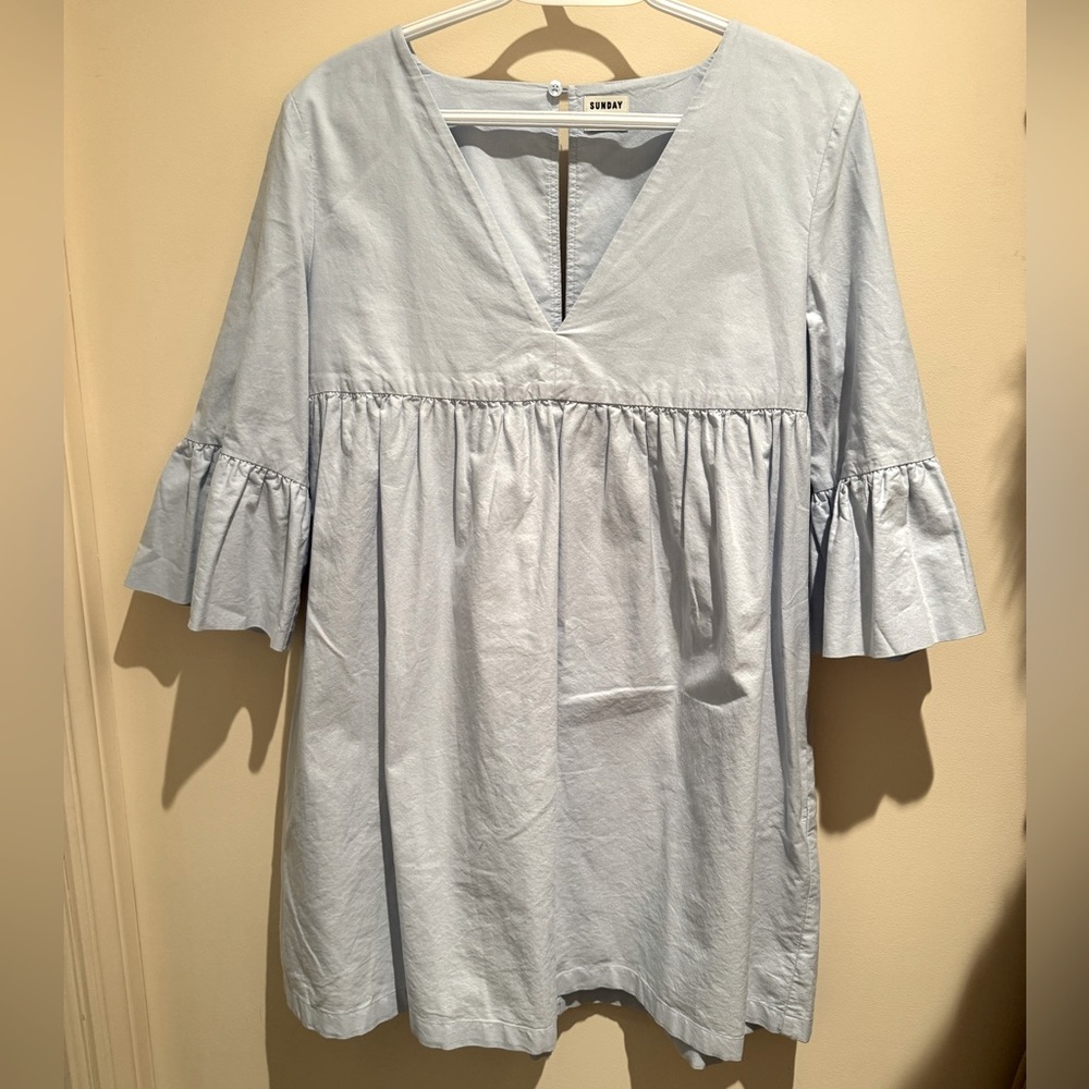 Aritzia Light Blue Mini Dress